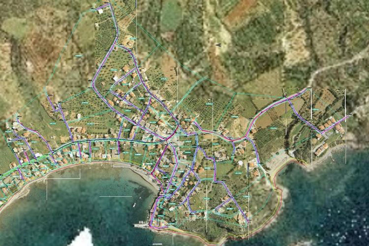 Sewer network (2,000 population)